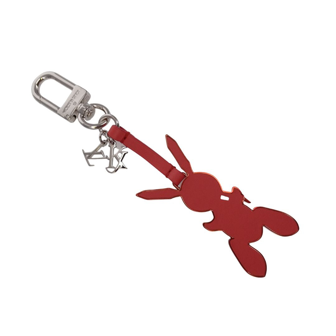 Auth Louis Vuitton Jeff Koons Rabbit Bag Charm Key Holder Light Pink  8E180590