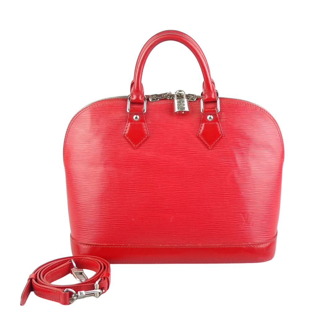 Louis Vuitton Alma BB in Epi Leather Rouge Coquelicot