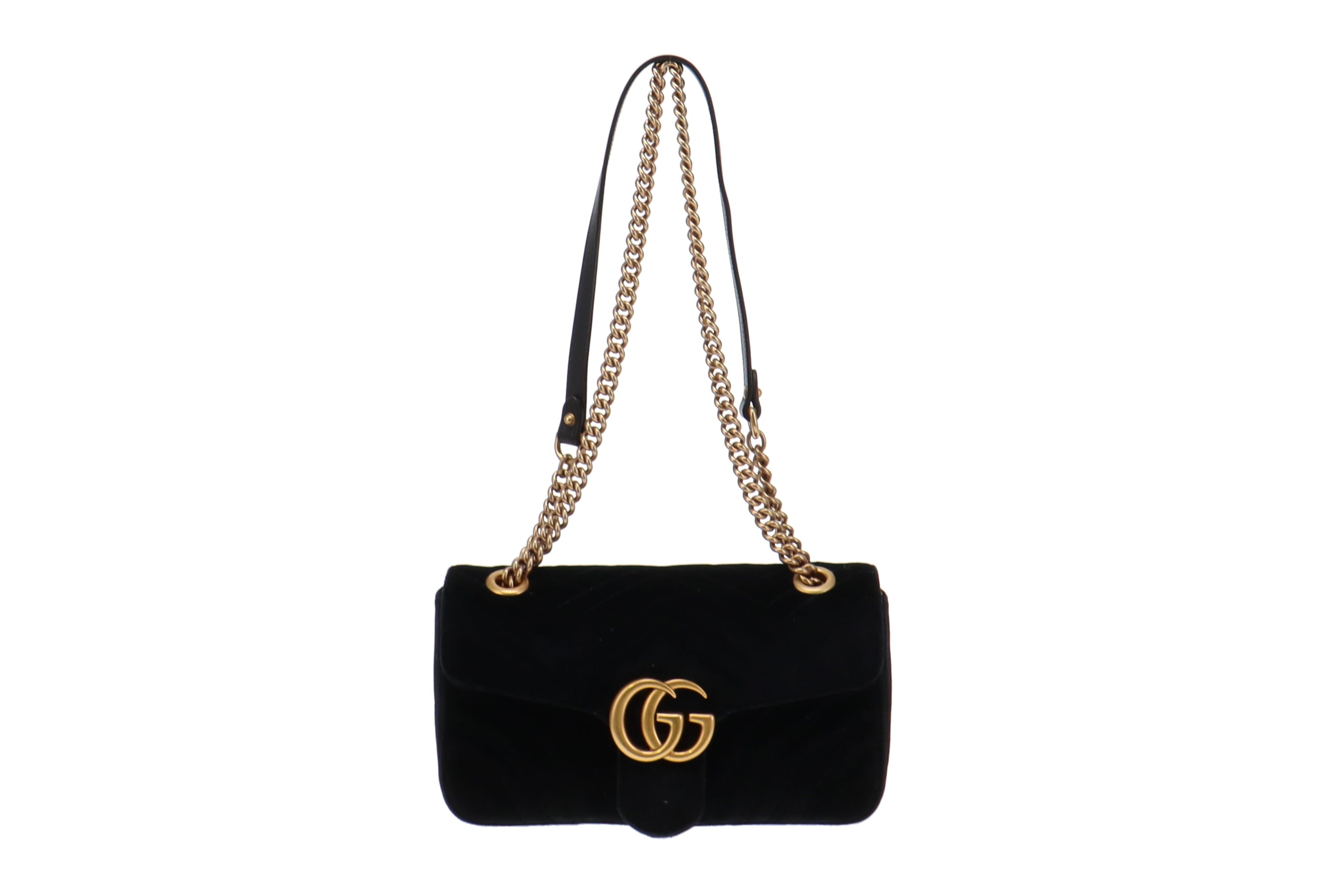 Gucci black bag discount velvet