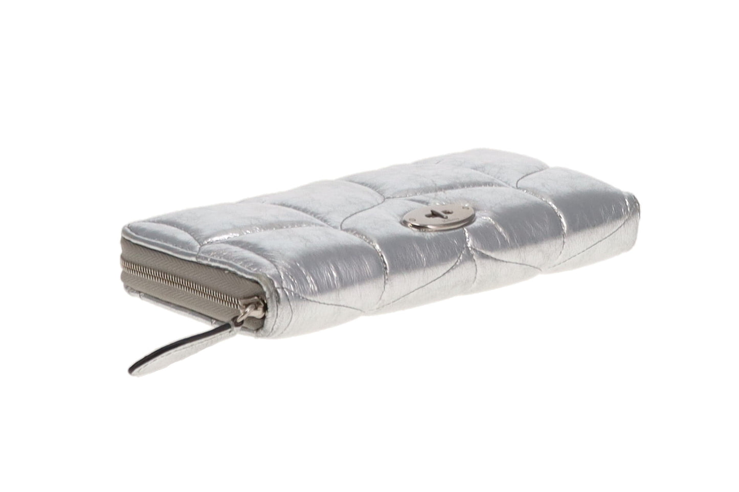 Mulberry Softie Metallic Crinkled Leather 8 CC Zip Wallet