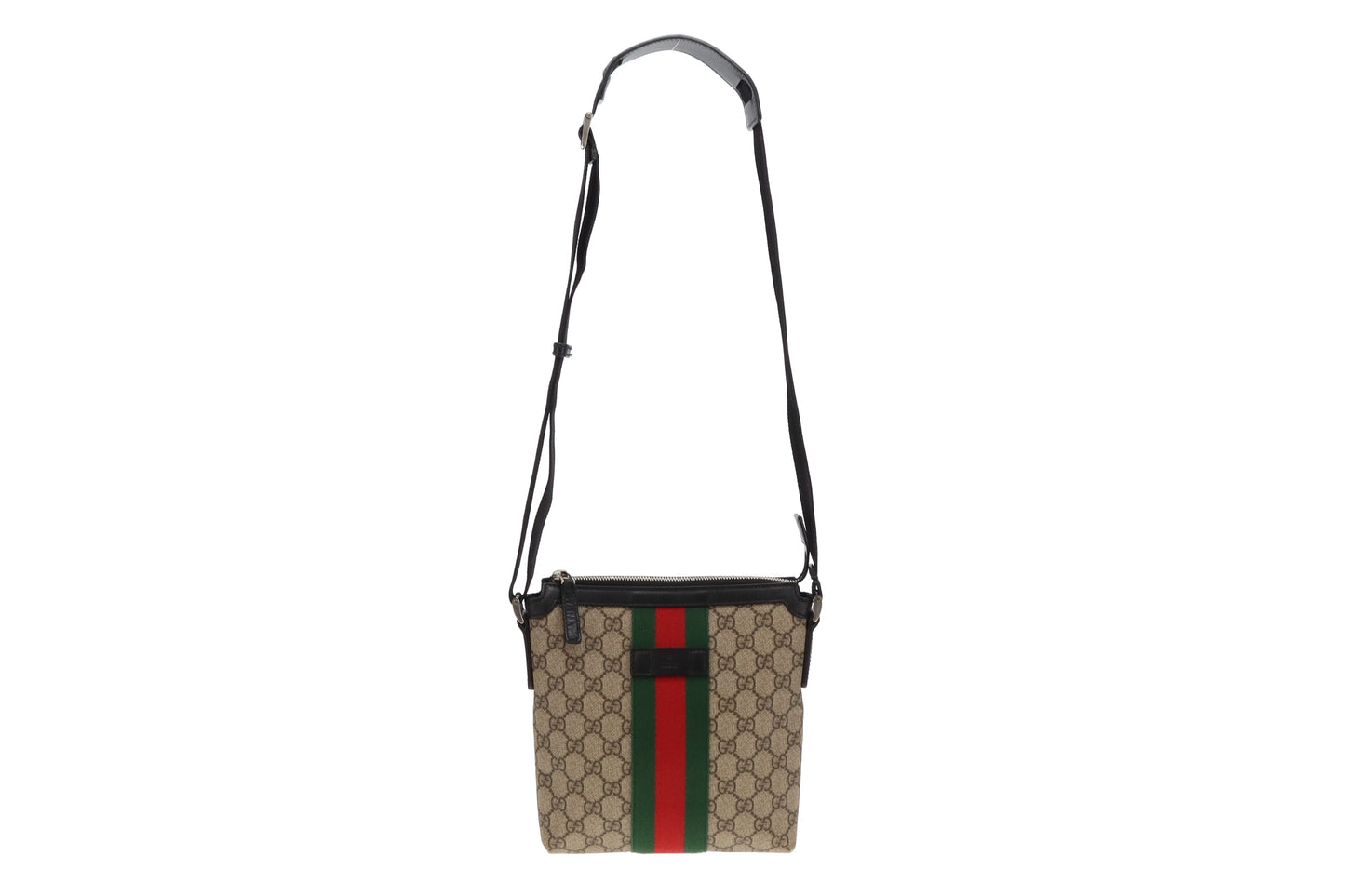 Gucci GG Supreme and Web Stripe Messenger