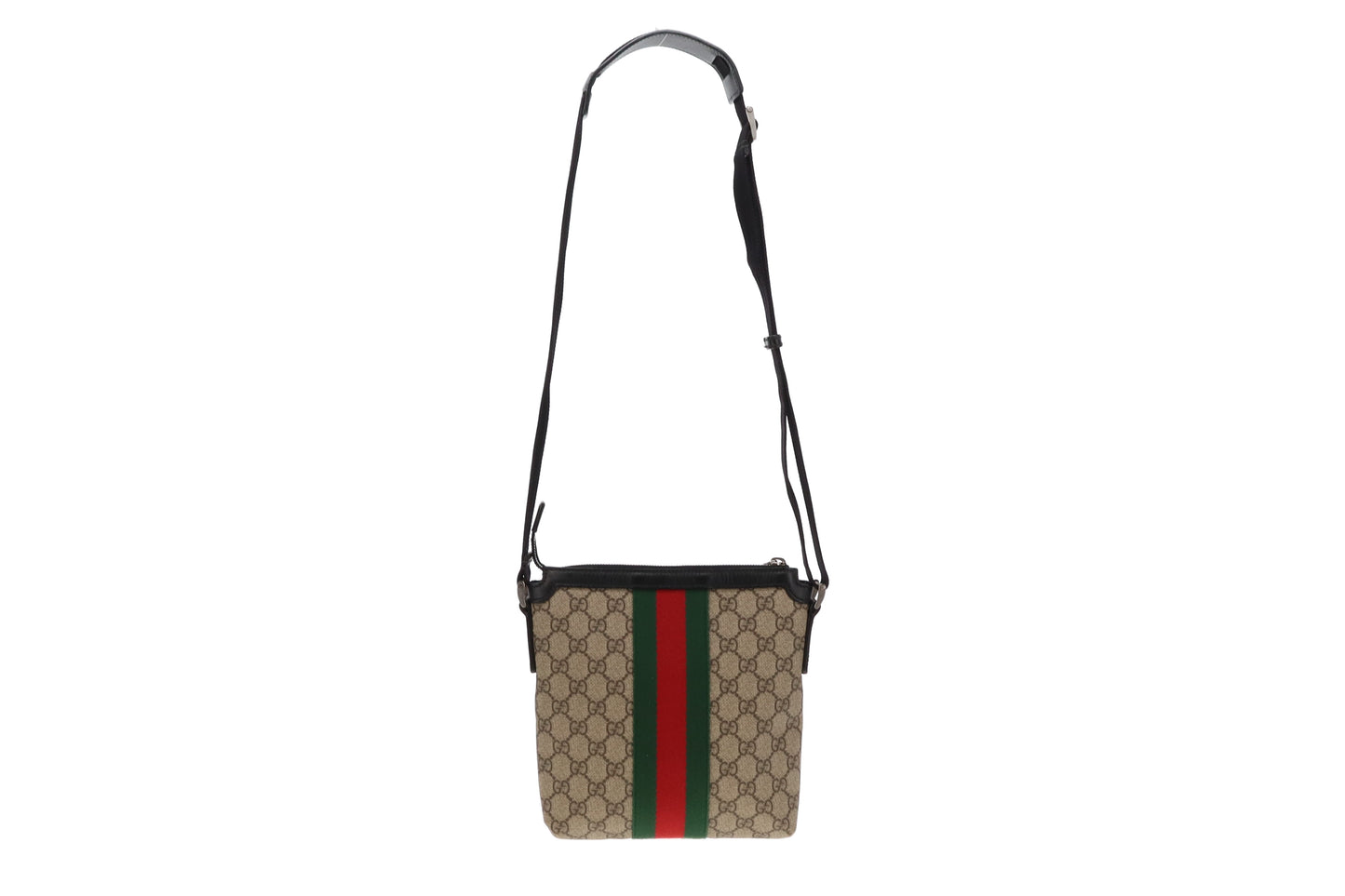 Gucci GG Supreme and Web Stripe Messenger