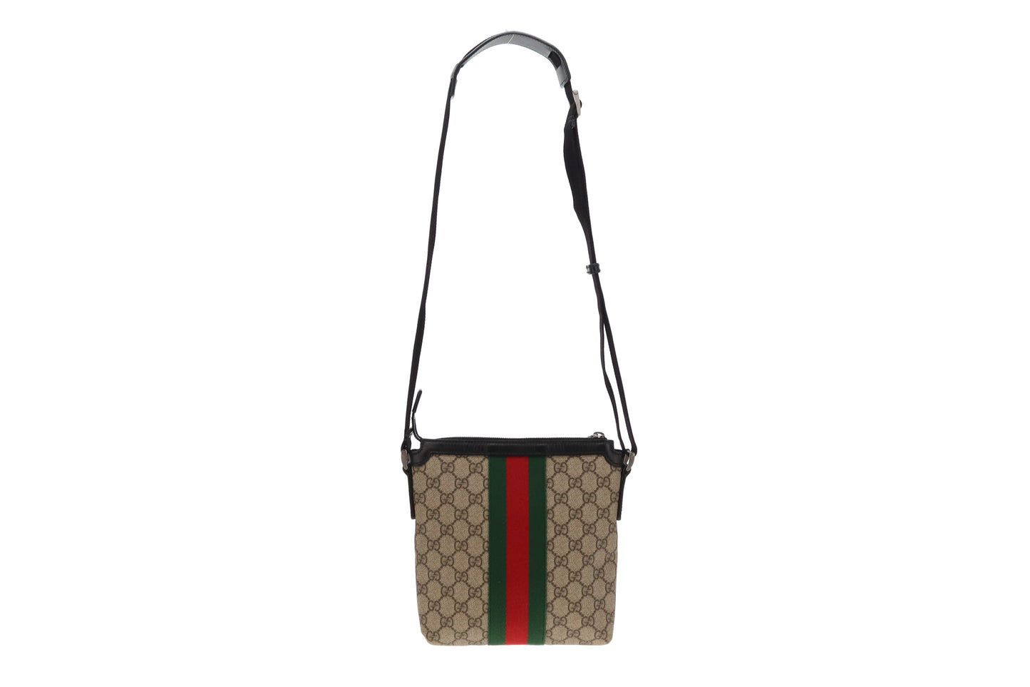 Gucci GG Supreme and Web Stripe Messenger