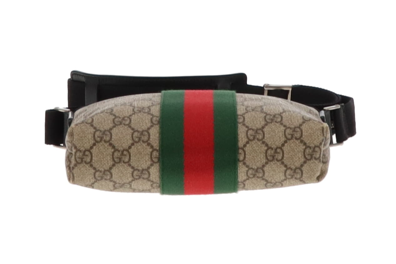 Gucci GG Supreme and Web Stripe Messenger