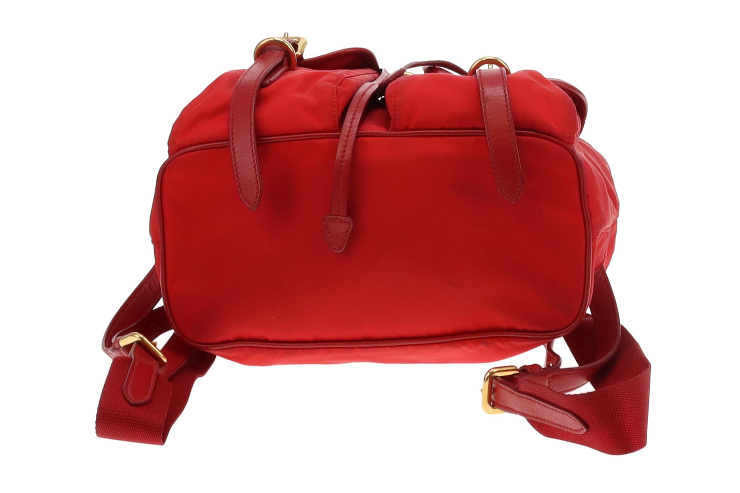 Prada Red Nylon and GHW Vintage Twin Pocket Backpack