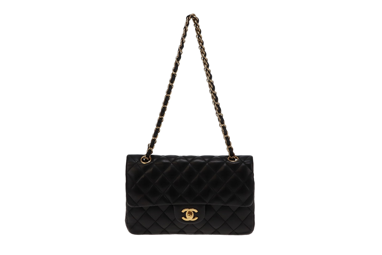 Chanel Black Lambskin Small Classic Flap Vintage 2004/05