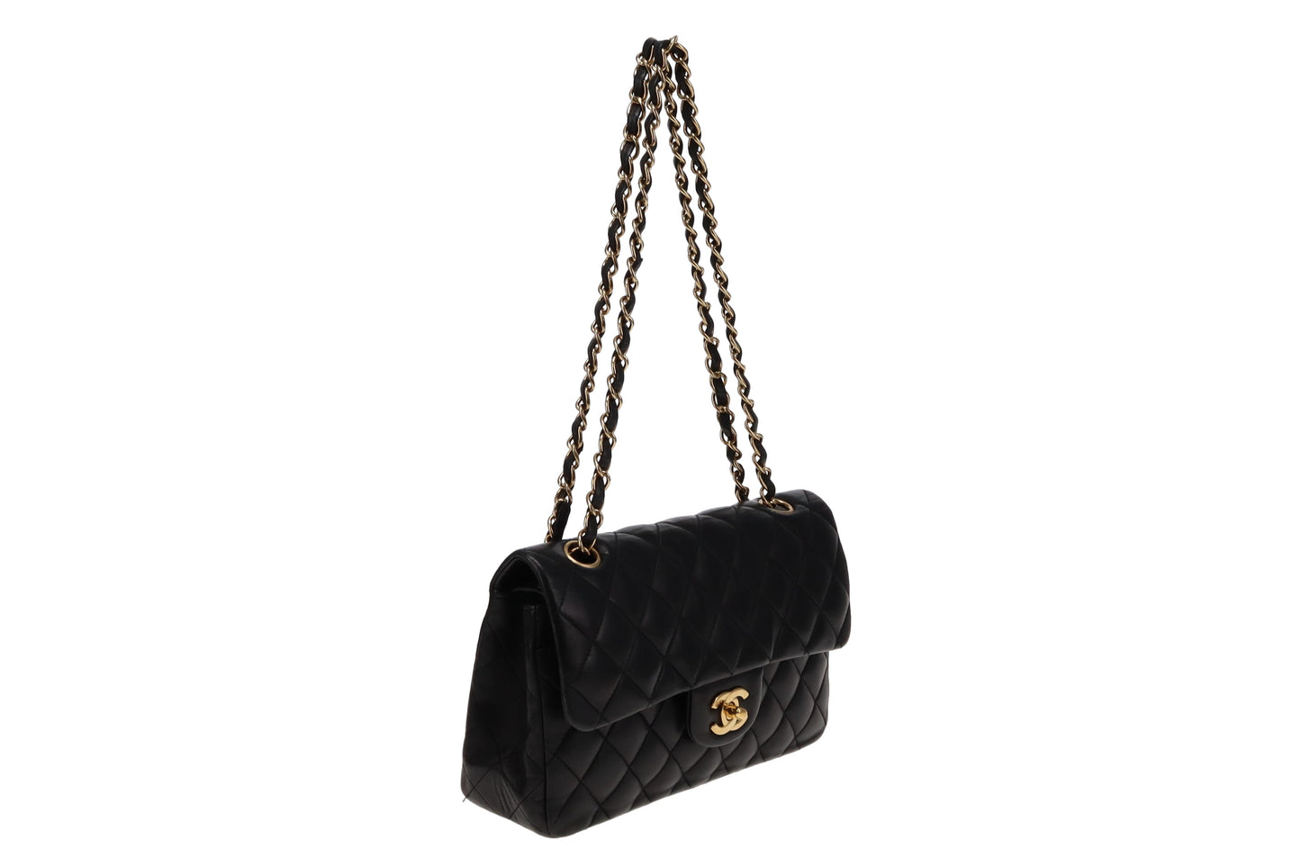 Chanel Black Lambskin Small Classic Flap Vintage 2004/05