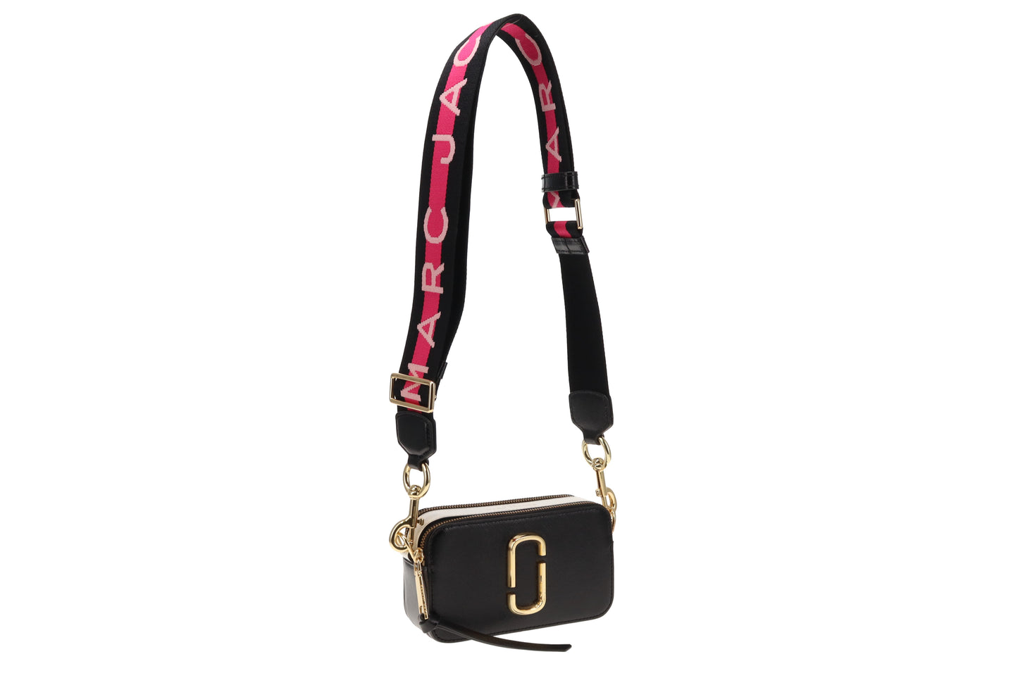 Marc Jacobs Black/White Snapshot Pink Strap