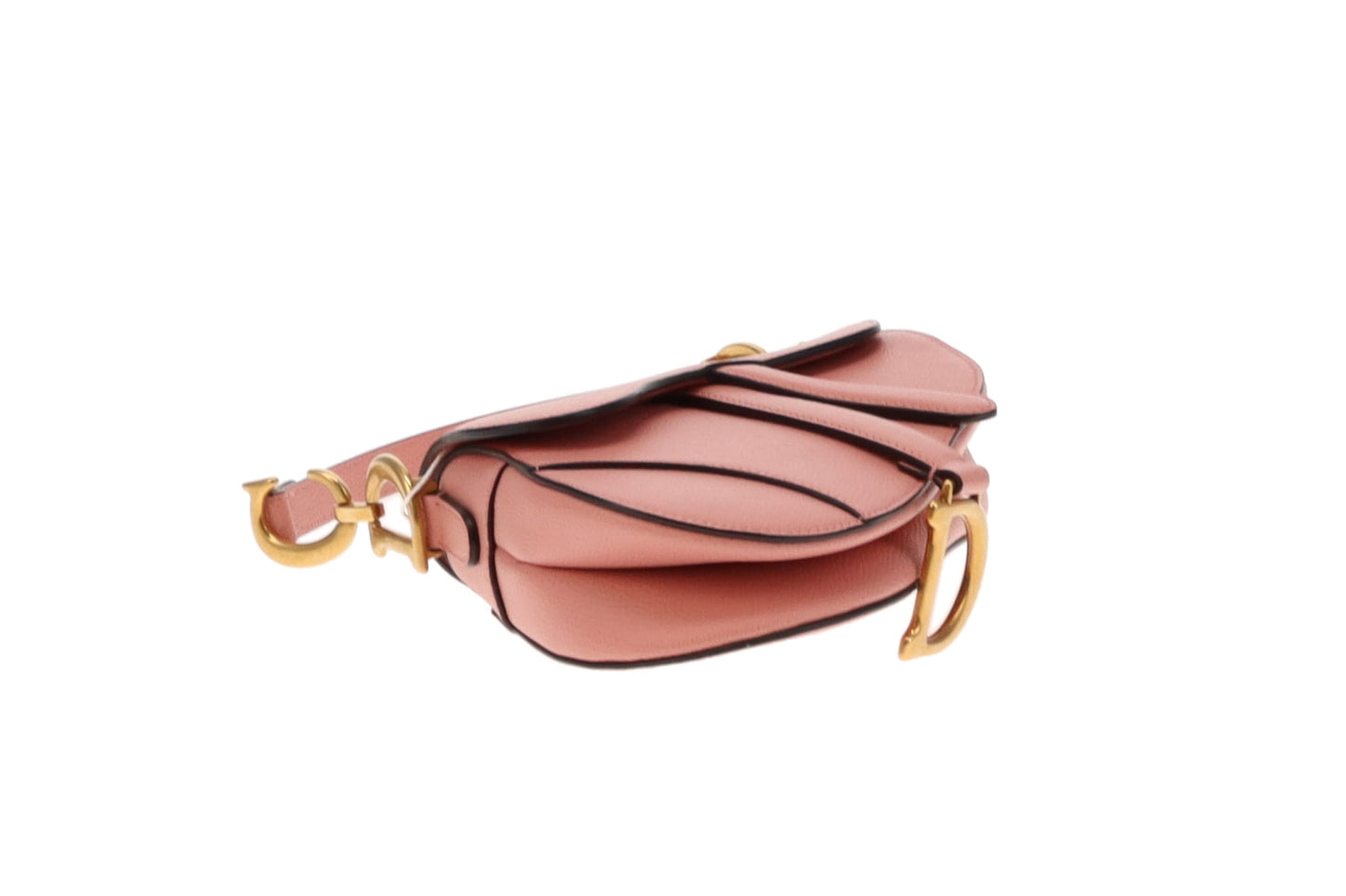 Dior Pink Leather Mini Saddle Bag GH