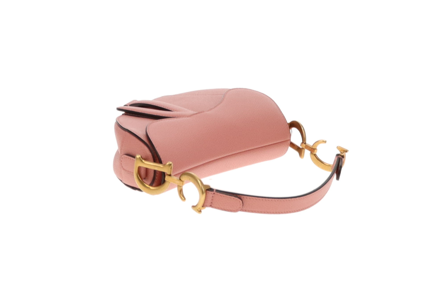 Dior Pink Leather Mini Saddle Bag GH