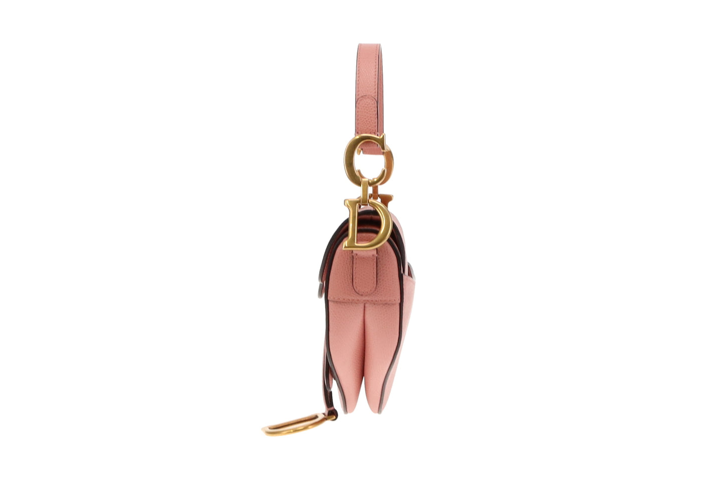 Dior Pink Leather Mini Saddle Bag GH