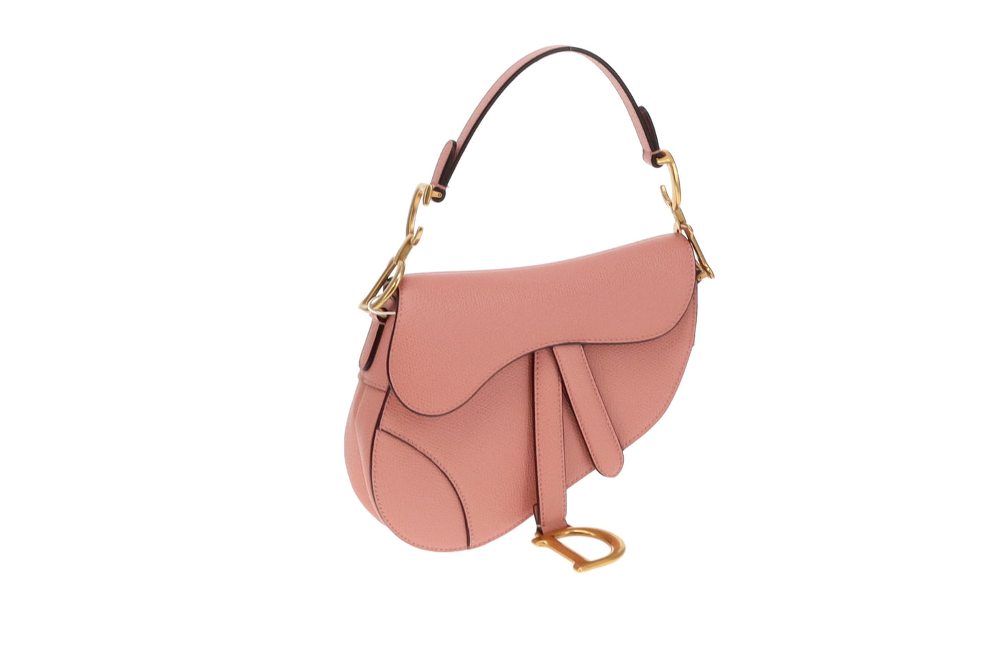 Dior Pink Leather Mini Saddle Bag GH