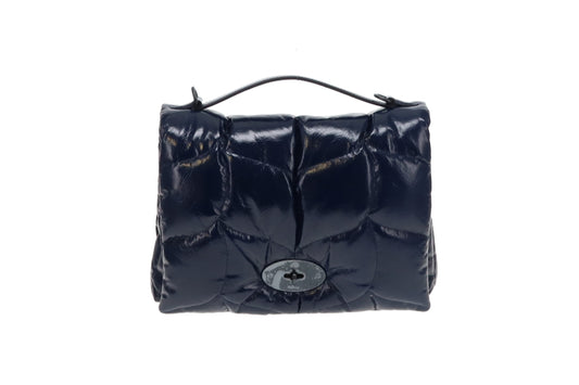 Mulberry Sapphire Smooth Glossy Leather Softie
