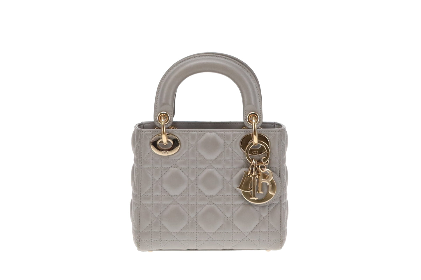 Dior Metallic Silver Mini Lady Dior Bag 2022