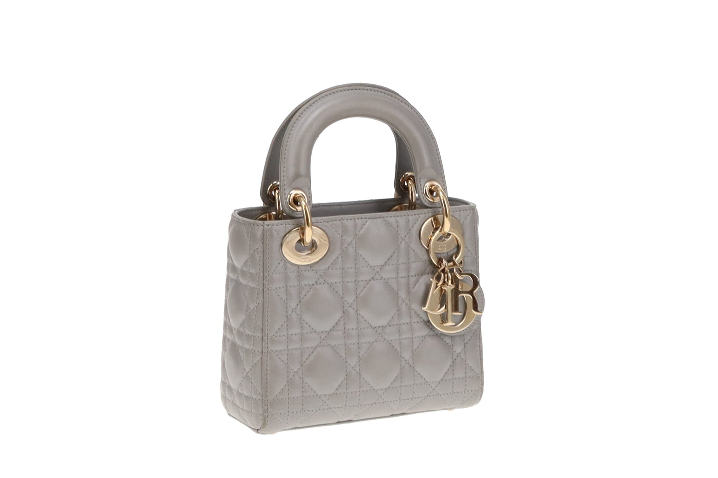 Dior Metallic Silver Mini Lady Dior Bag 2022