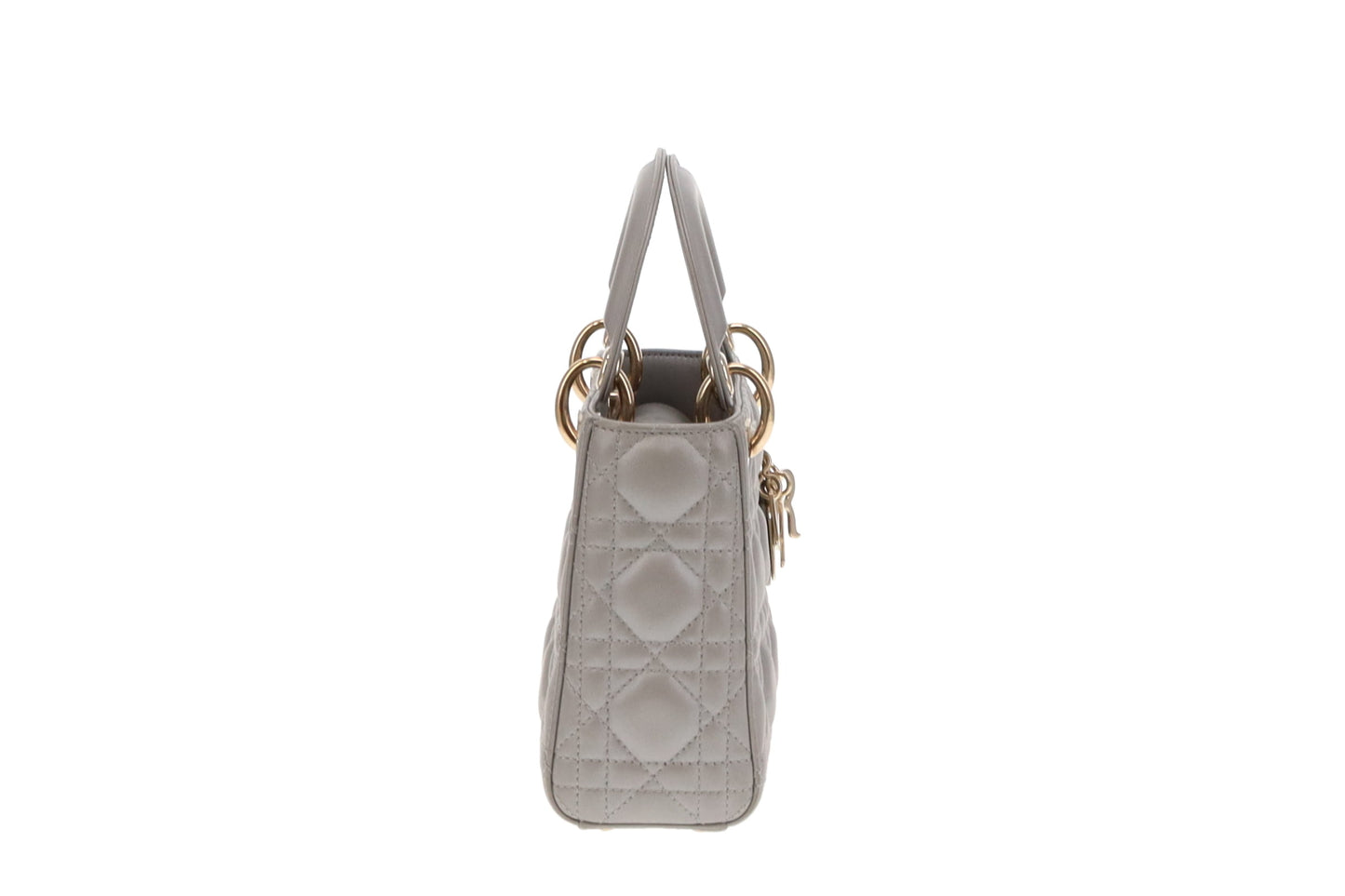 Dior Metallic Silver Mini Lady Dior Bag 2022