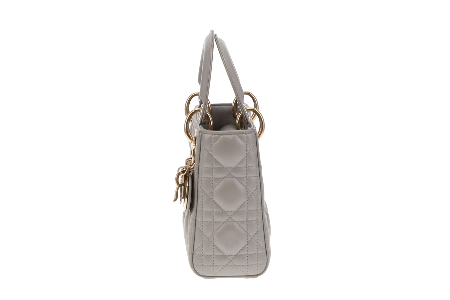 Dior Metallic Silver Mini Lady Dior Bag 2022