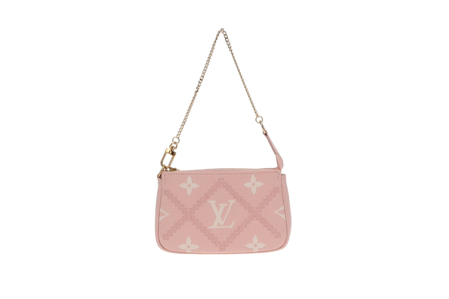 Louis Vuitton Pink Monogram Giant Empreinte Broderies Mini Pochette Accessoires