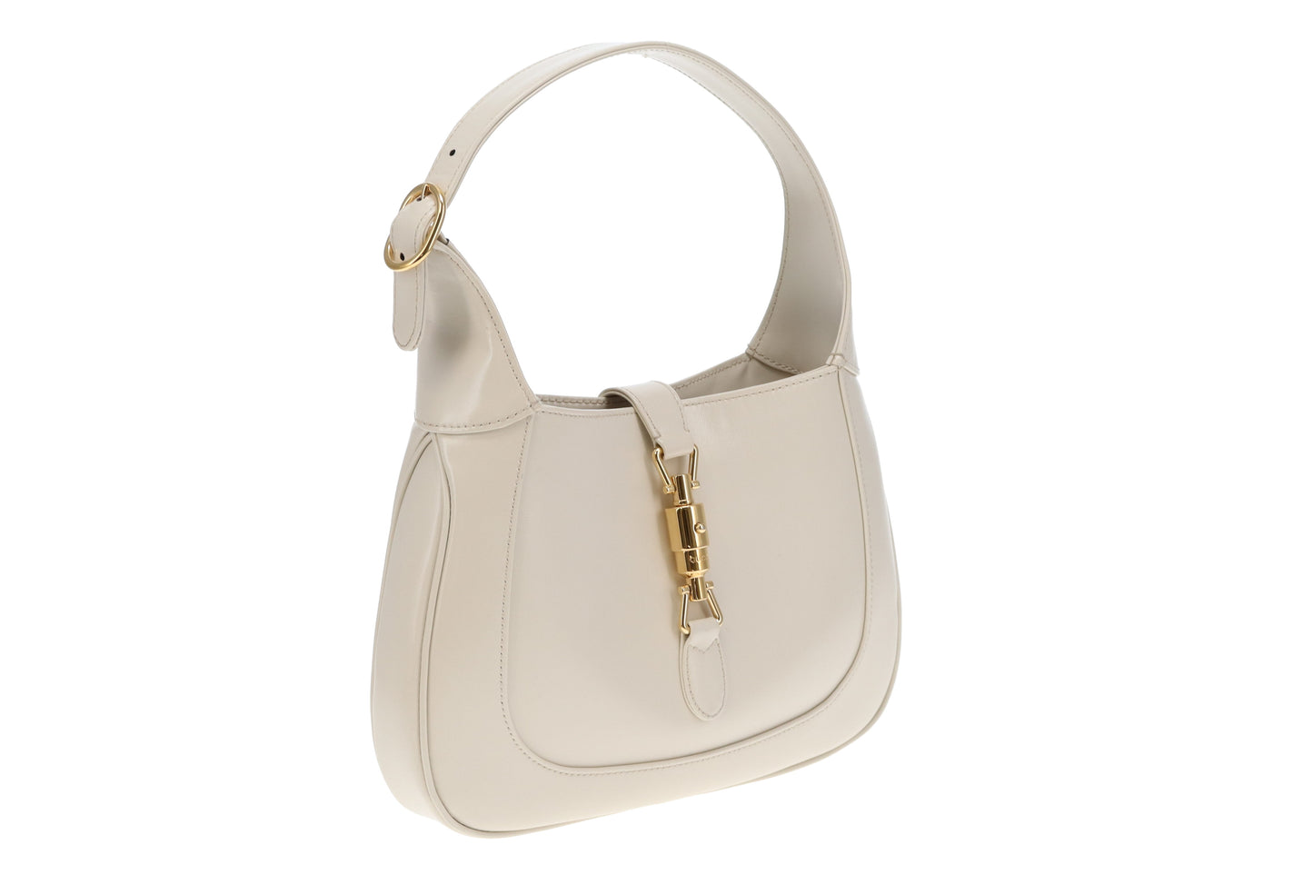 Gucci Ivory Leather Small Classic Jackie 1961