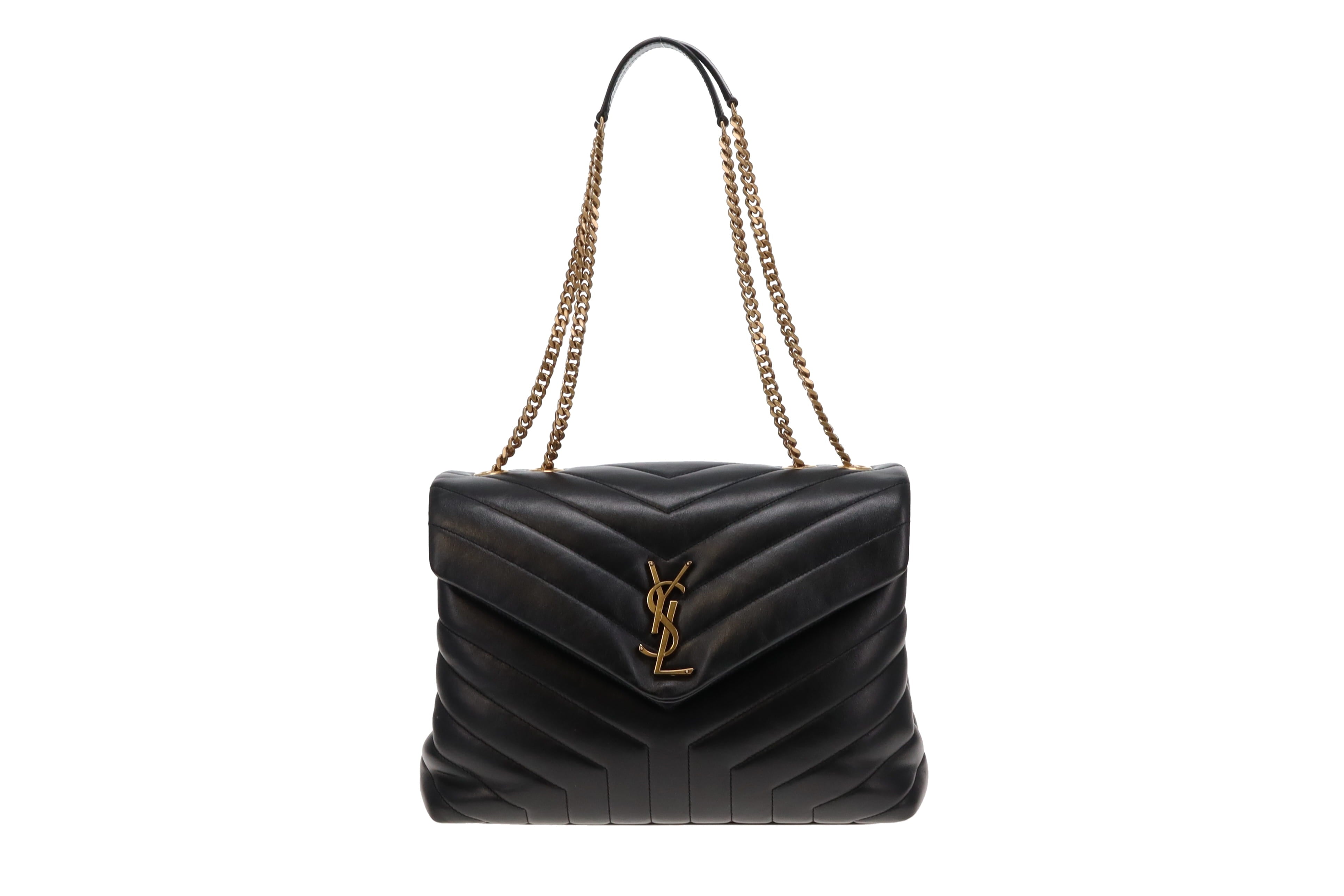 Black yves saint laurent bag sale