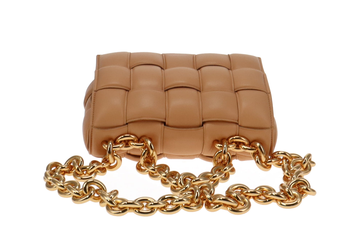 Bottega Veneta Almond Leather Padded Chain Cassette