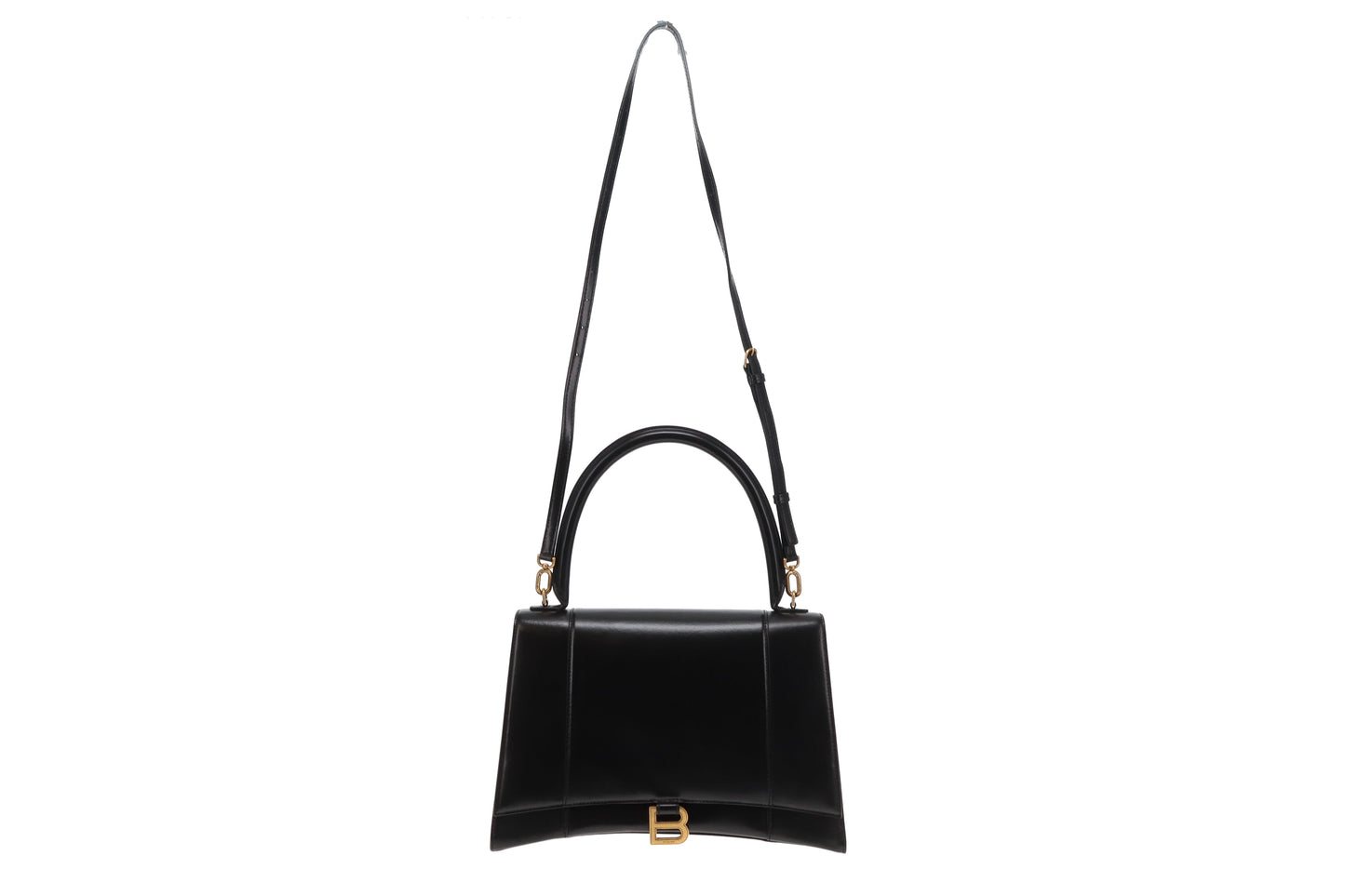 Balenciaga Black Leather Large Hourglass Bag