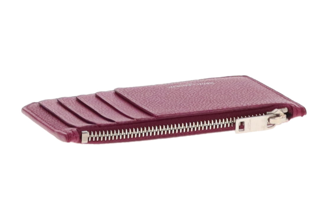 Saint Laurent Purple Fragments Zipped Card Holder 2018