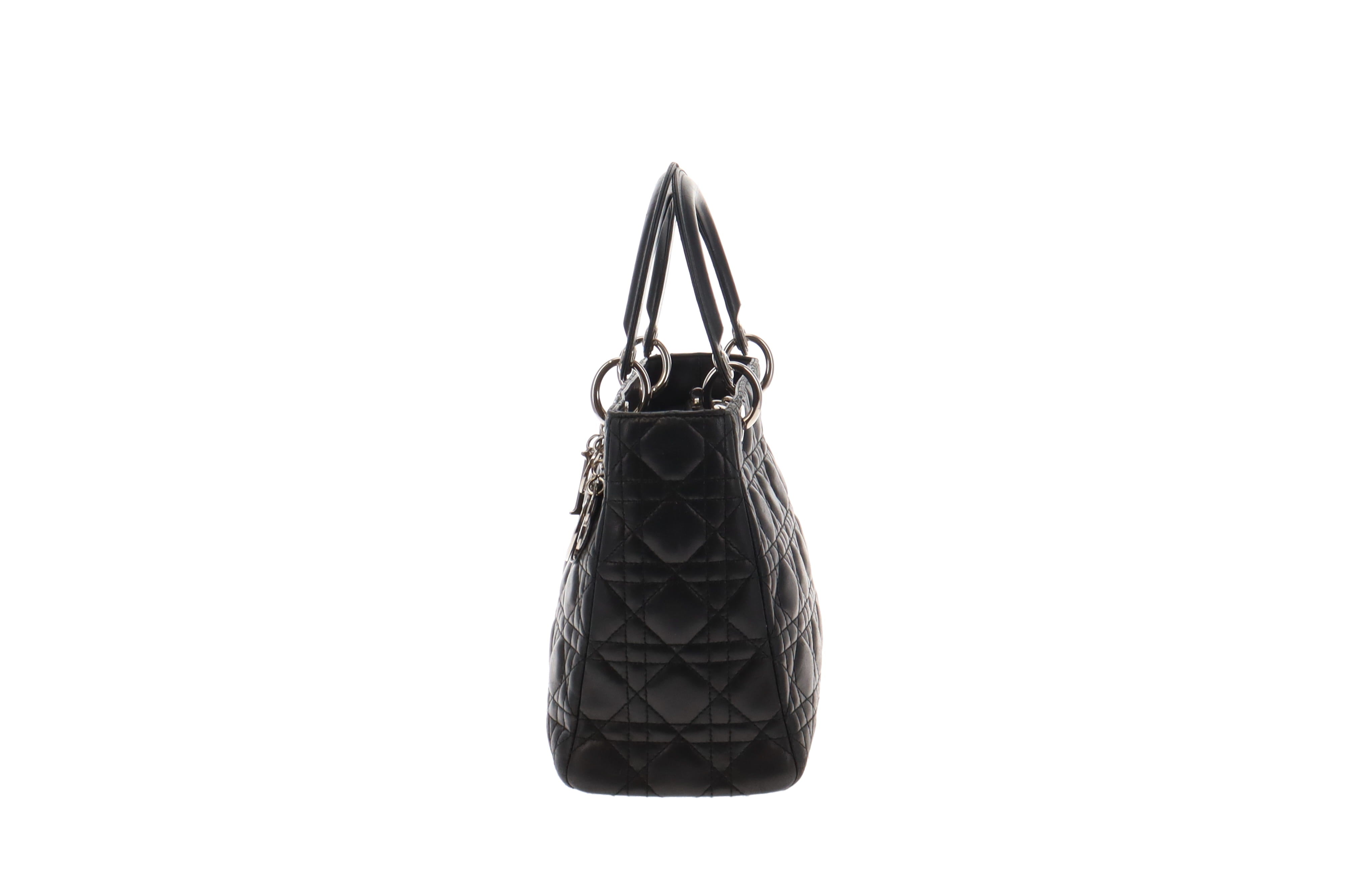 Miss dior bag in black clearance lambskin