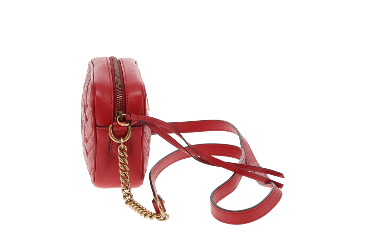 Gucci GG Marmont Mini Shoulder Bag Red