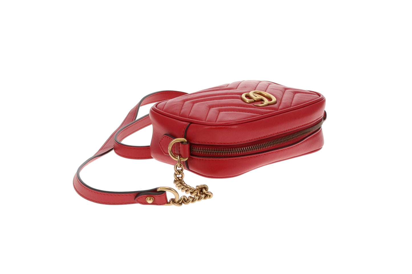 Gucci GG Marmont Mini Shoulder Bag Red