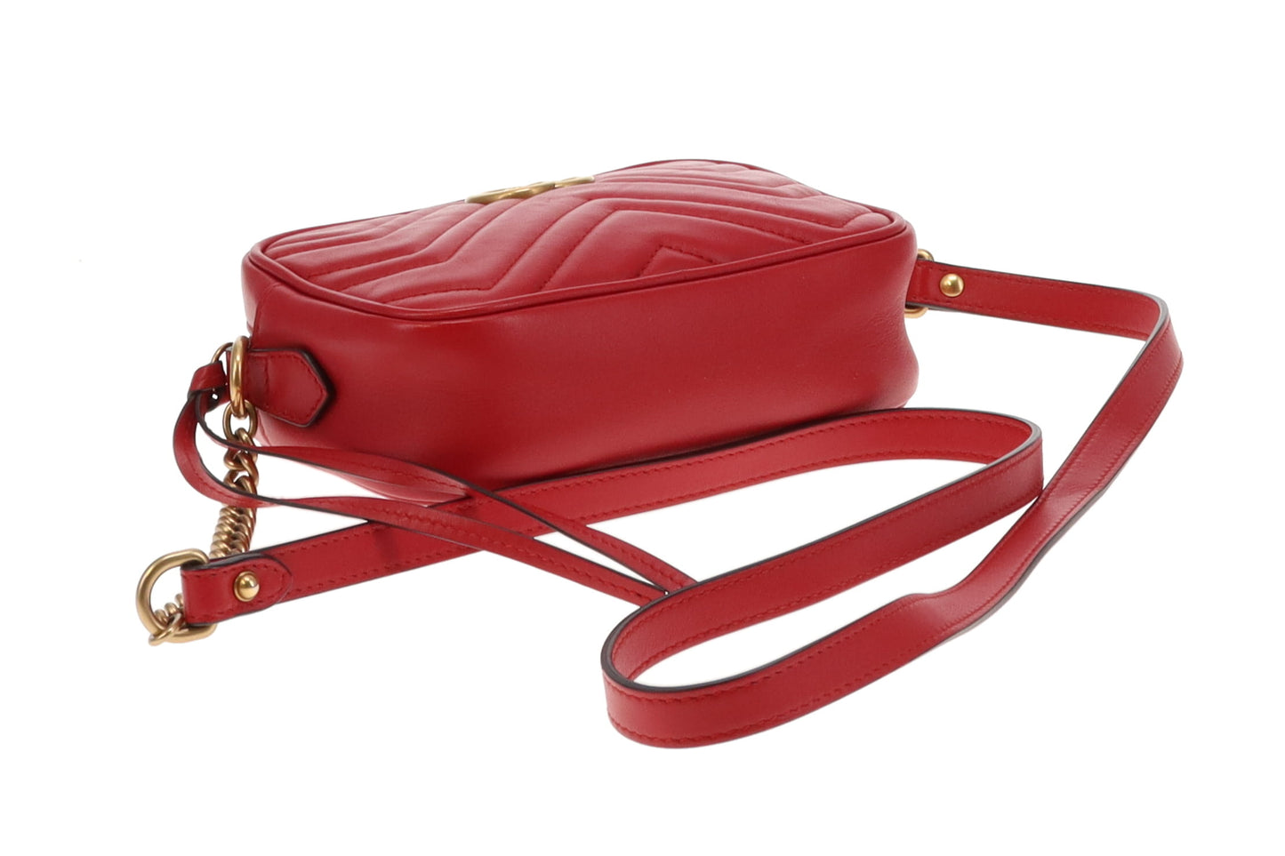 Gucci GG Marmont Mini Shoulder Bag Red