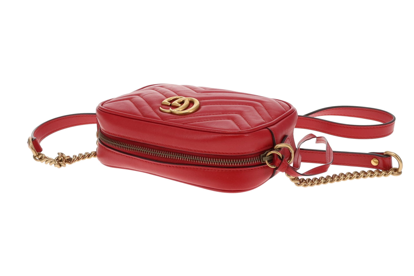 Gucci GG Marmont Mini Shoulder Bag Red