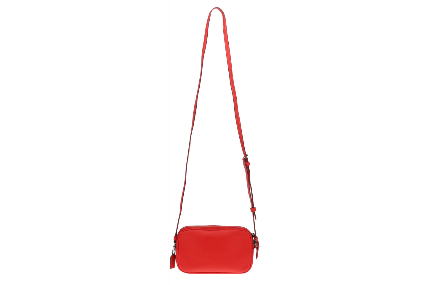 Coach Red Mickey Mouse On Motorcycle Crossbody