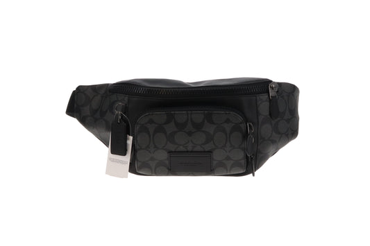 Coach Signature Charcoal & Black Large Belt Bag