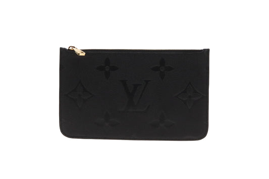 Louis Vuitton Classic Black Empreinte Neverfull Pochette