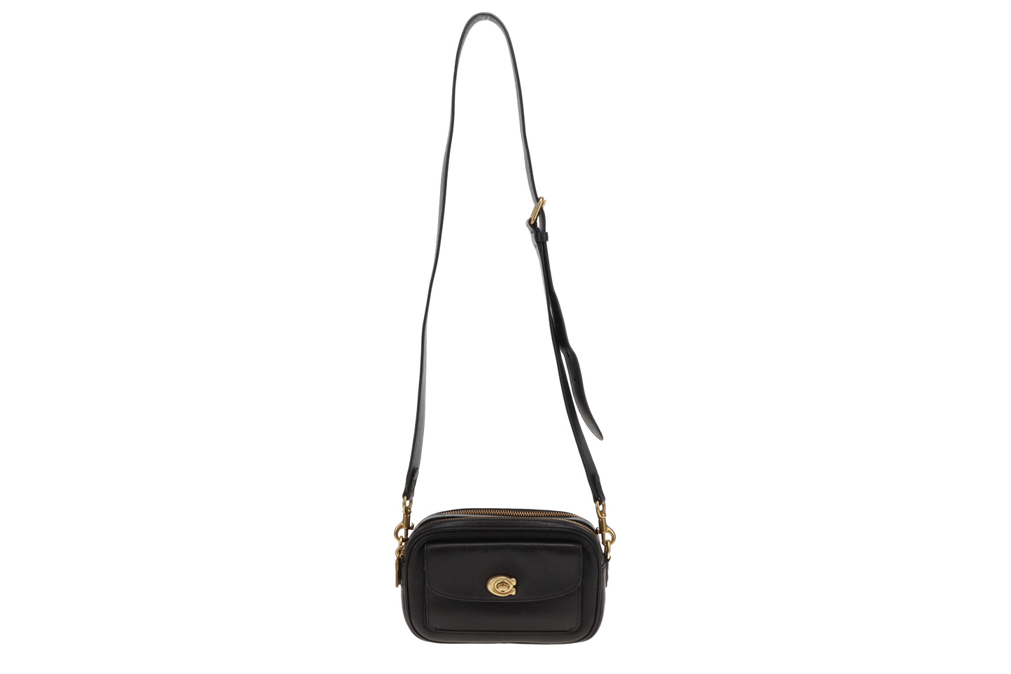 Coach Black Leather Willow Camera Bag