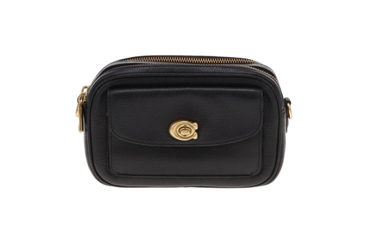 Coach Black Leather Willow Camera Bag