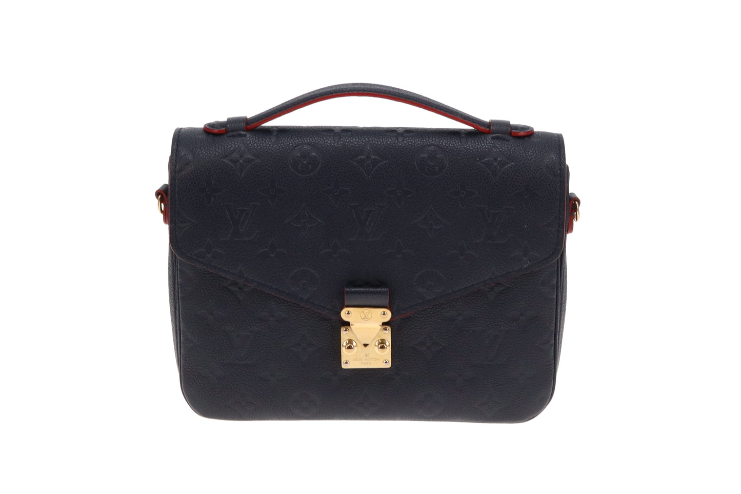 Louis Vuitton Marine and Rouge Empreinte Pochette Metis (NFID 2021 upwards)