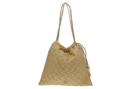 Kurt Geiger Cream Drench Kensington Drawstring Tote Bag