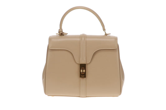 Celine Beige Small 16 Bag In Satiny Calfskin Beige