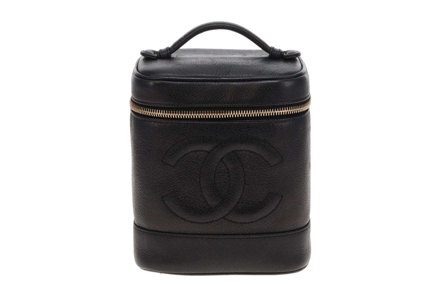 Chanel Vintage Black Caviar Timeless Vanity Case