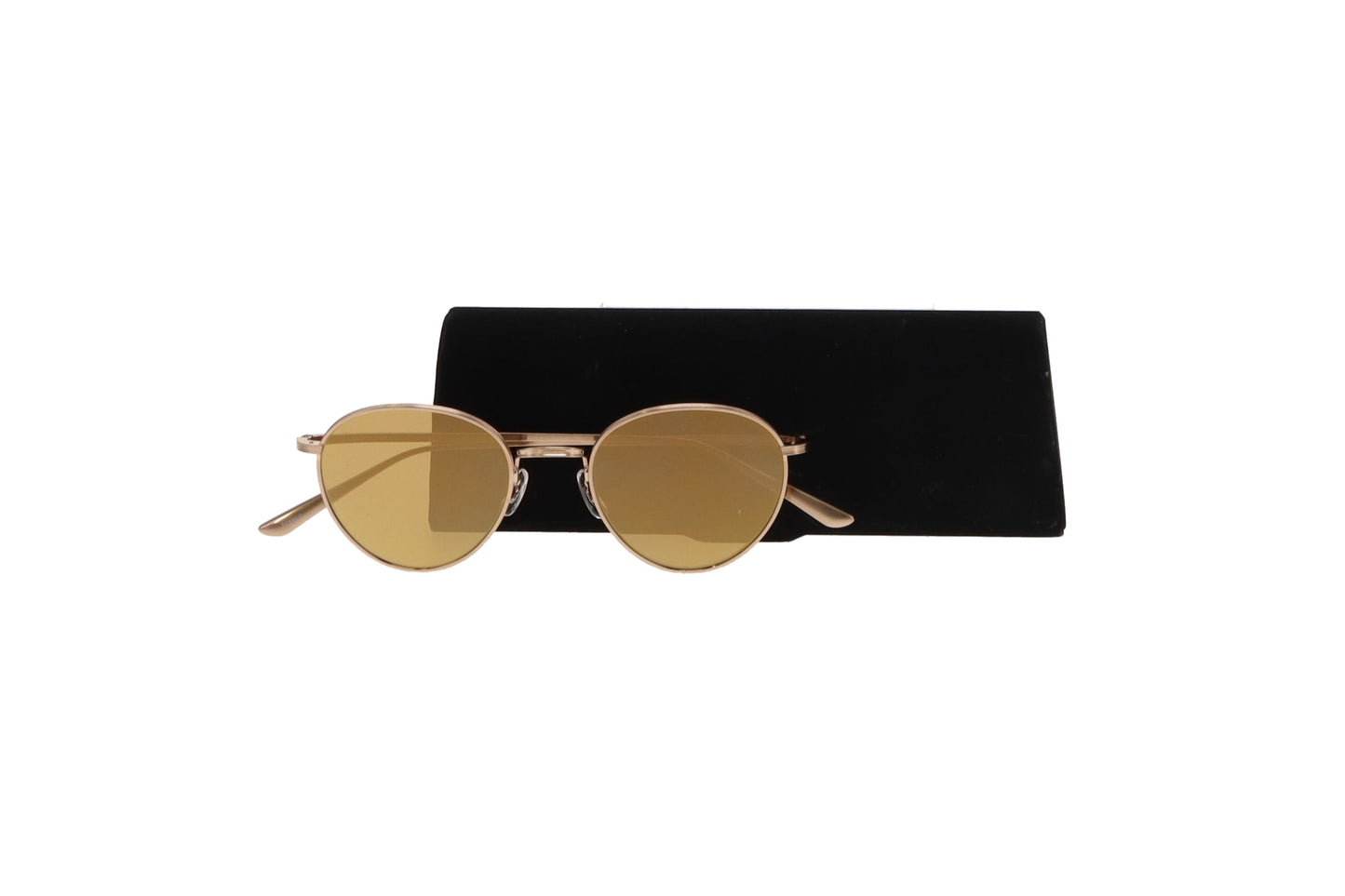 Oliver Peoples Brownstone Mirror Lens Round Sunglasses OV1231ST