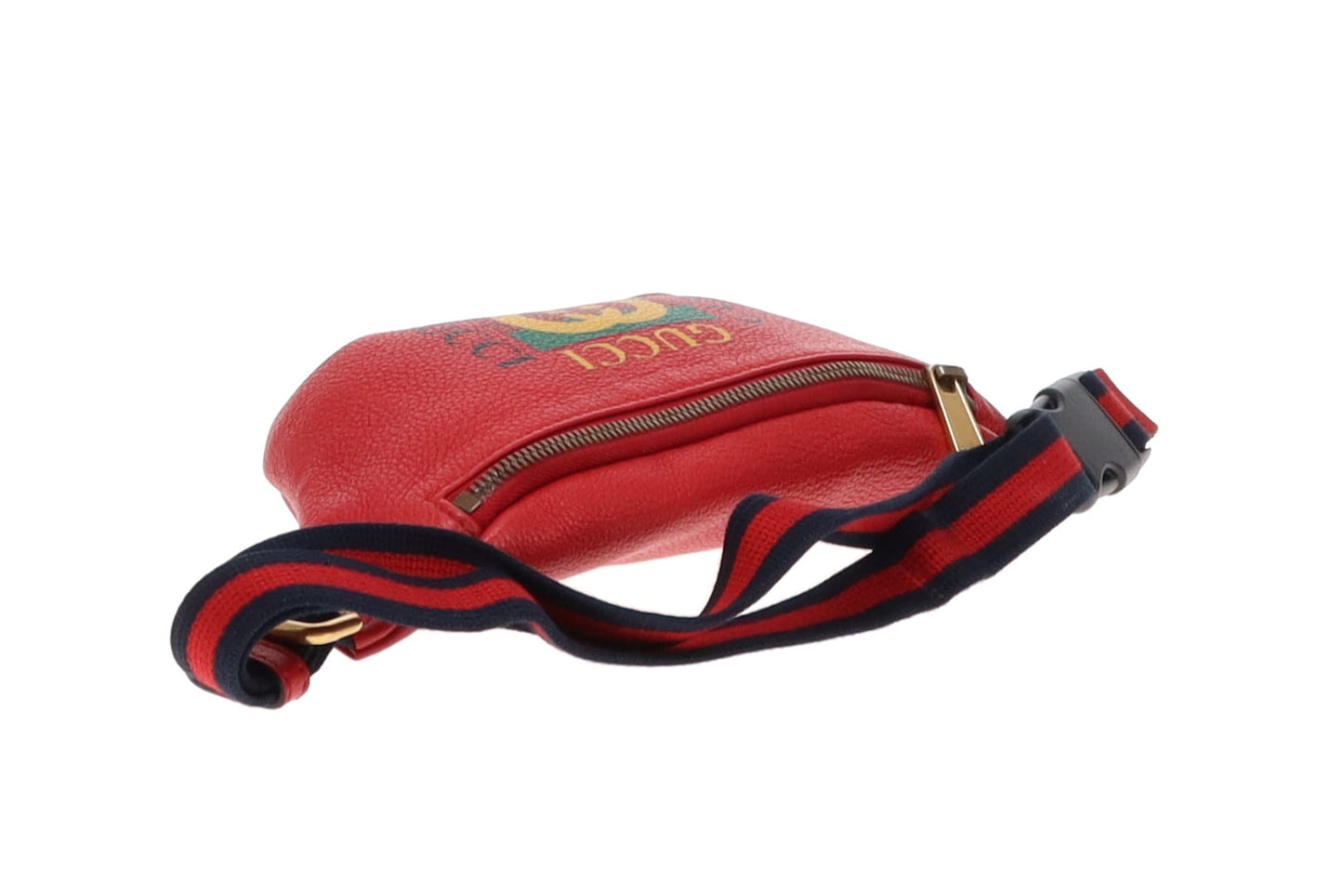 Gucci Red Leather Logo Small Waist Bag