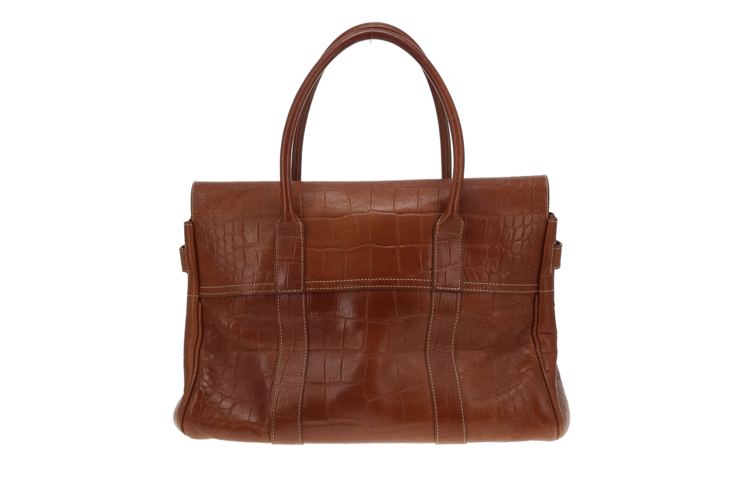 Mulberry Bayswater Oak Croc Embossed Heritage