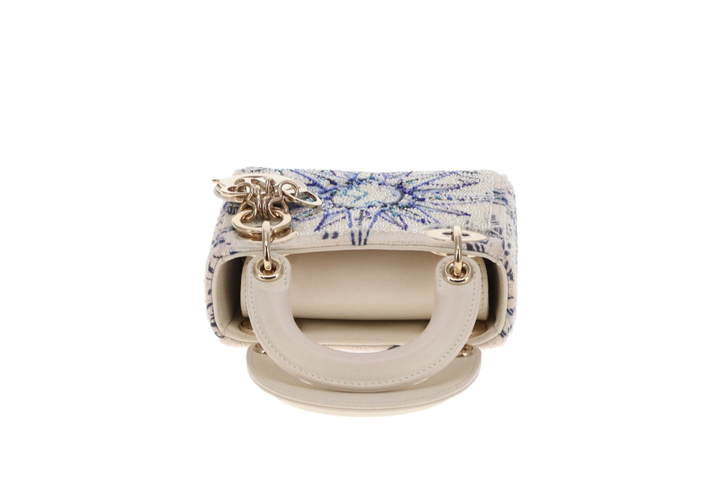 Dior Micro Lady Dior with Small Trunk Blue Multicolour Reve D'Infini Sbalzo Calfskin