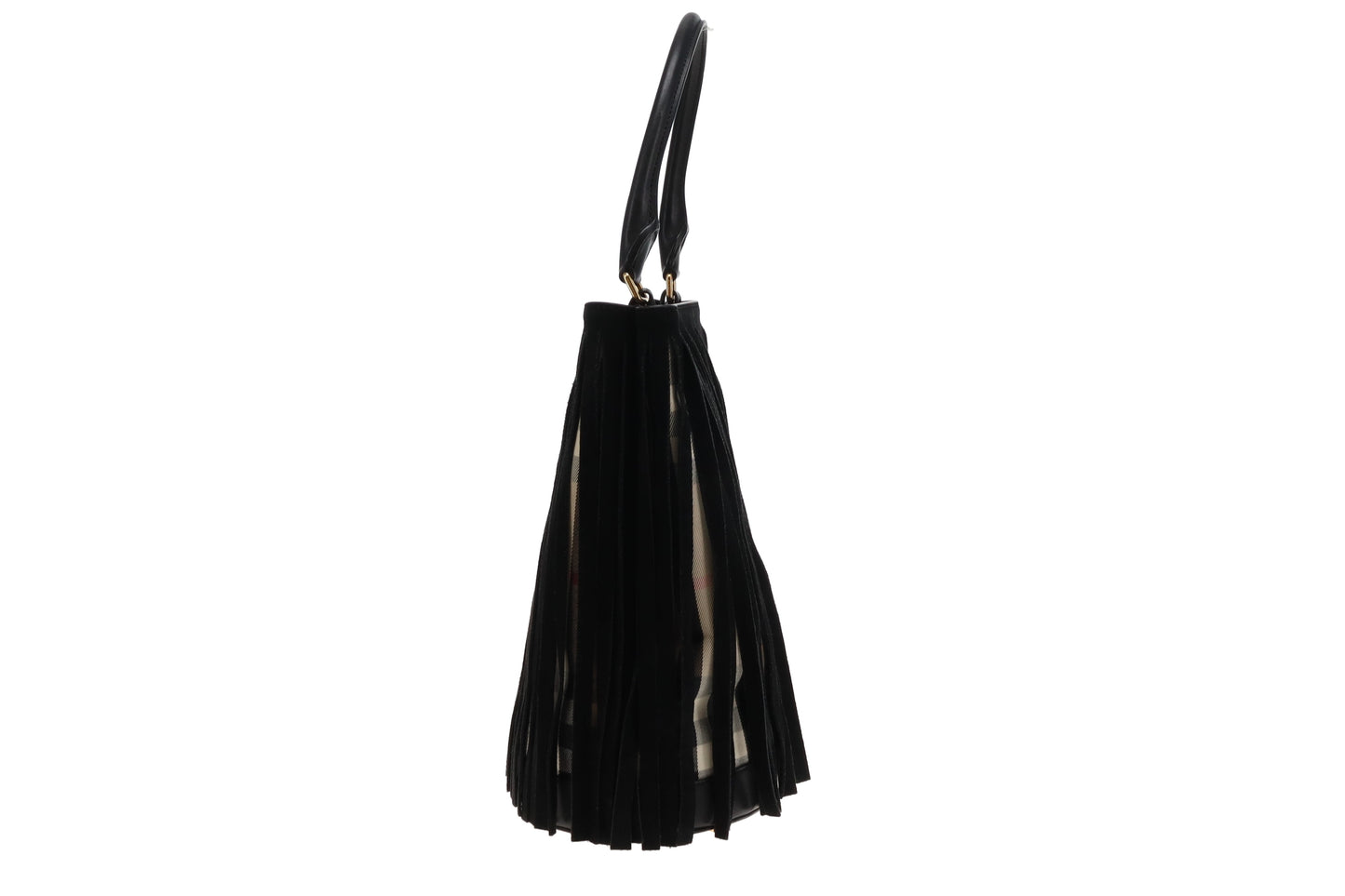 Burberry Prorsum Bucket Fringed Top Handle