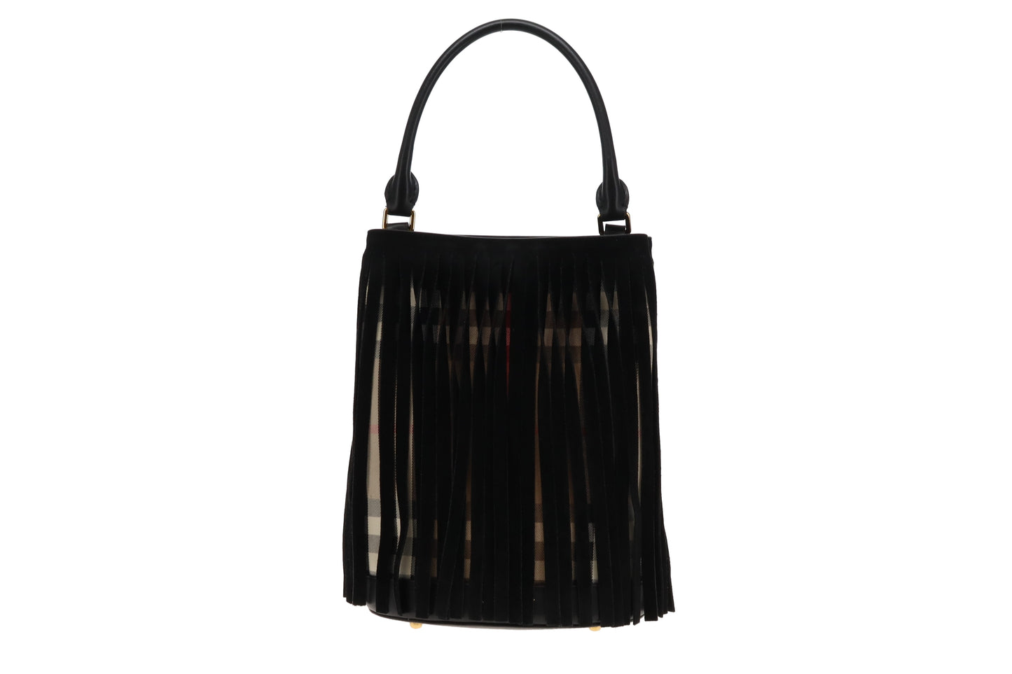 Burberry Prorsum Bucket Fringed Top Handle