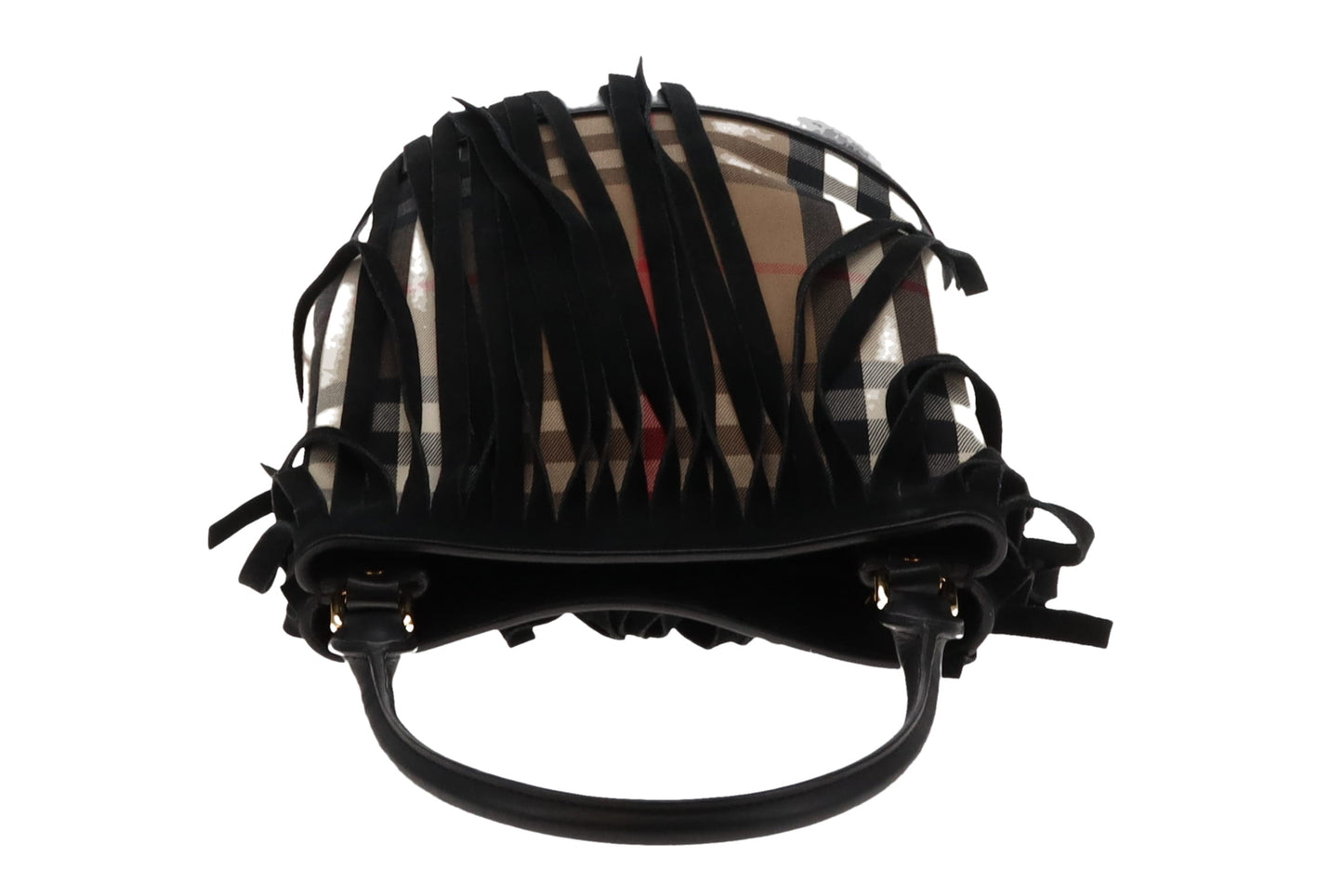 Burberry Prorsum Bucket Fringed Top Handle