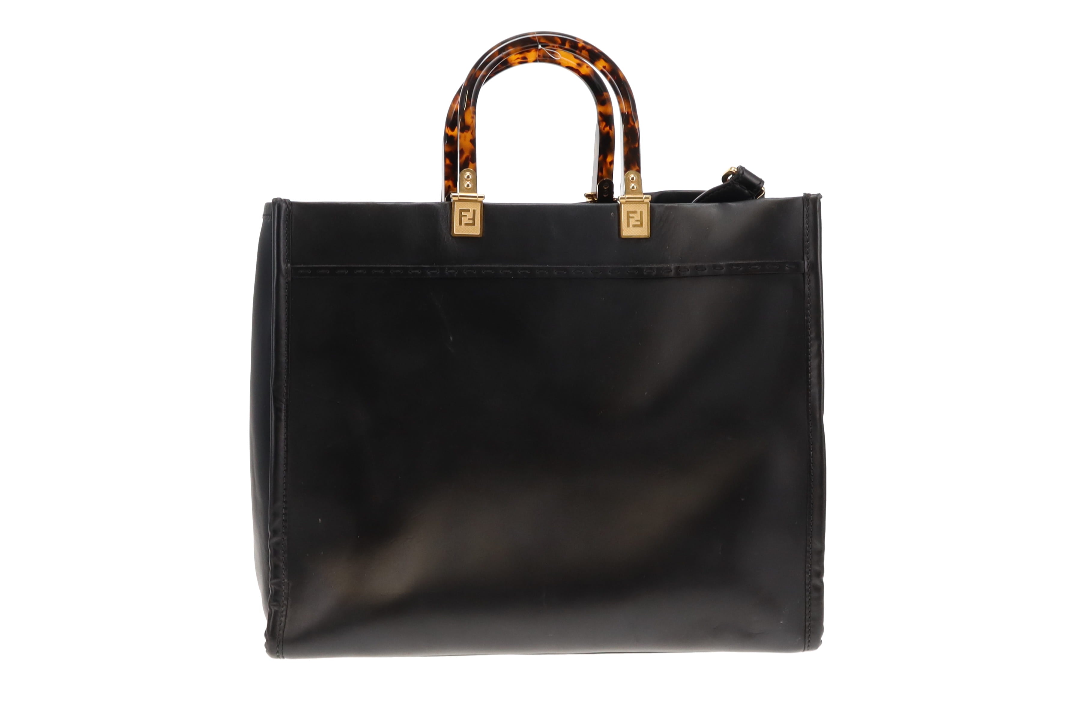 Fendi leather tote online