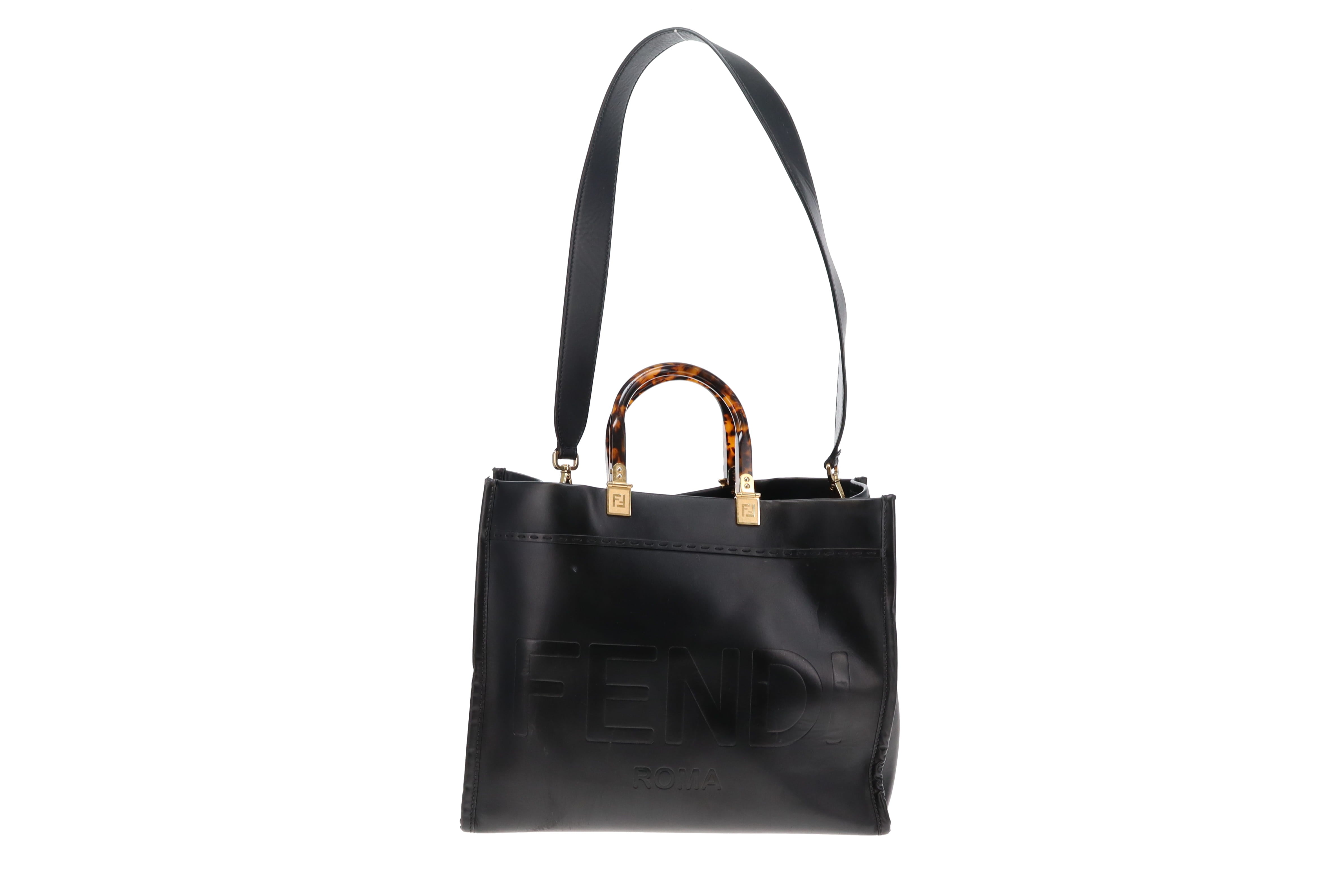 Fendi black tote bag deals